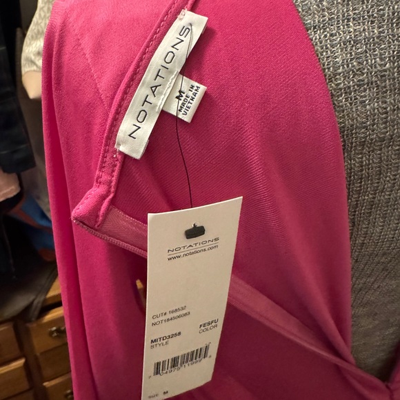 Notations Fuchsia Asymmetrical Dress - Picture 3 of 5